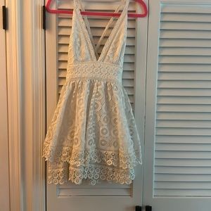 For love and lemons white lace dress
